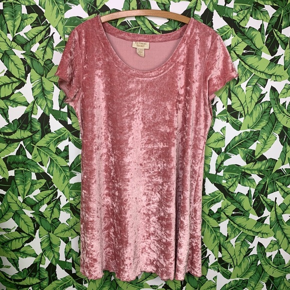 Vintage Gold Label Victoria's Secret Velvet Sleep Shirt Oversized T-Shirt Gown - Picture 4 of 7